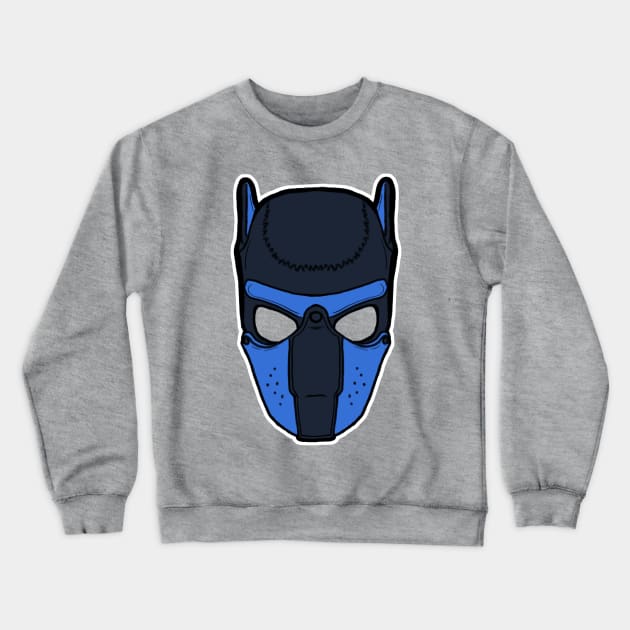 Pup Hood- Blue Crewneck Sweatshirt by Mietere